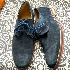 Blue Suede Shoes! Men’s. 11.5. Insole is leather. Sole is leather and rubber.